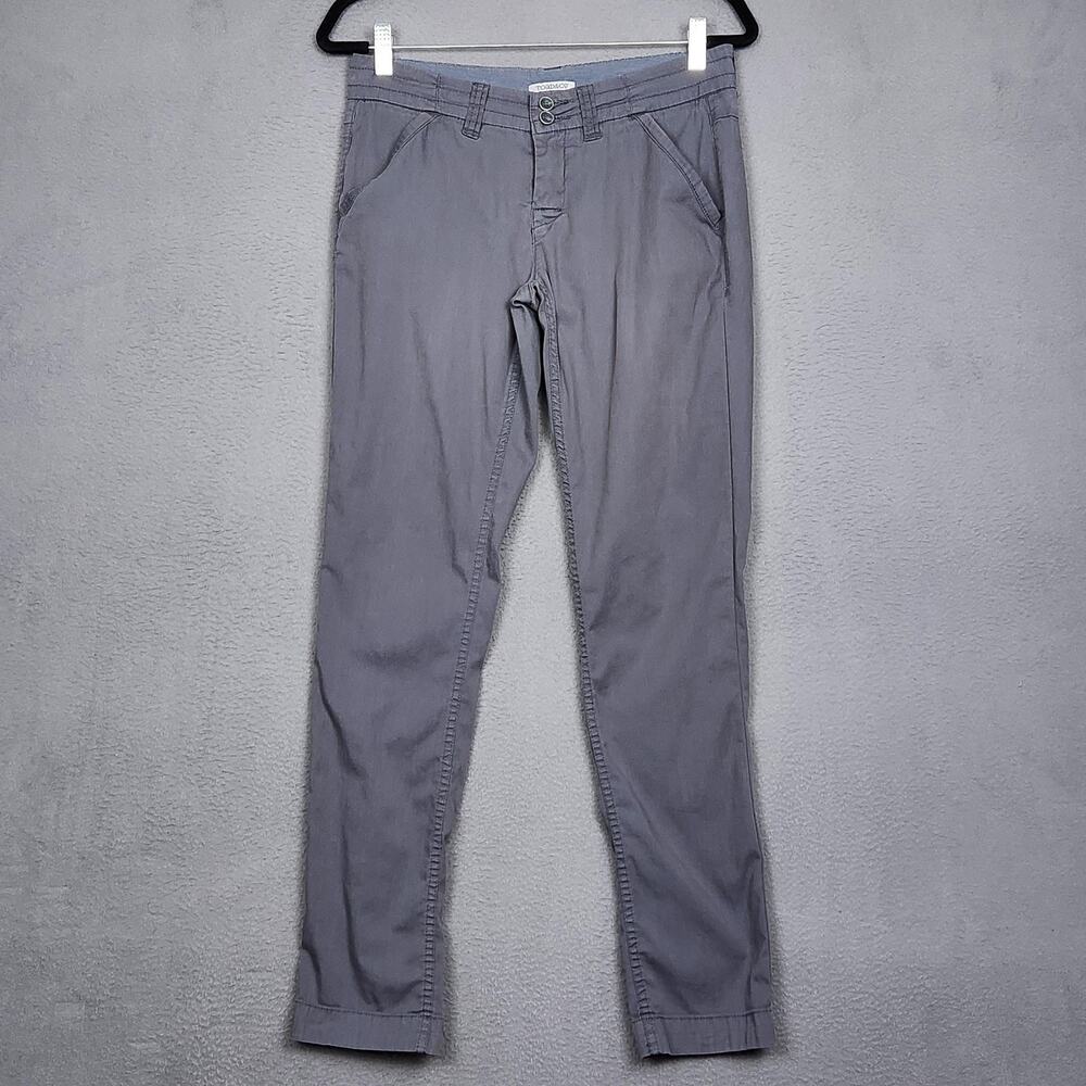 TOAD&CO Pants Womens 2 Gray Emilia Pant Stretch Organic Cotton Casual Travel